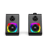 Soaiy SH20 Şeffaf Tasarım Siyah Taşınabilir Kablosuz Bluetooth Gaming RGB Oyuncu Hoparlörü