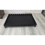 soba Altlığı 50*90 cm yüksek ısıya dayanıklı siyah mat ısıya dayanıklı boya yerden yüksekliği 13 cm dir - Soba tablası çelik saçdan imal edilmiştir