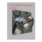 Soba baca adaptörü 10 cm lik borular için çadır karavan ahşap ev için