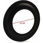 Soba Borusu Bilezik-Ayna / Çap: 13 cm / Mat Siyah Emaye