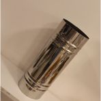 Soba Borusu Çap 13 cm Derinlik 35 cm Paslanmaz Krom Çelik 430