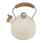 Soba su ısıtıcısı, su ısıtıcısı Soba Soba su ısıtıcısı, Mühendislik saplı 2,5 Litre Elektrikli Soba, Gaz sobası, Elektrikli Seramik sobası, Indüksiyon sobası Için (Bej)
