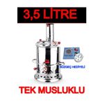 sobapark Odunlu Kömürlü Çay Semaveri Odunlu Kömürlü Semaver Tek Musluklu Semaver 3,5 Litre