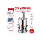 sobapark ODUNLU SEMAVER PAKETİ ÖZEL PAKET ( SEMAVER + DEMLİK + SÜZGEÇ + MAŞA ) Çay Semaveri