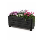 söbeartier Doğal Ahşap Çiçeklik Saksı & Bahçe Saksısı 100 x 30 x 50