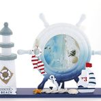 Sobepy ALK2452 Ahşap Marin Deniz Feneri Dümenli Çerçeve