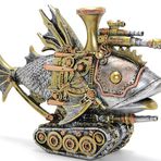Sobepy ALK2453 Steampunk Polyester Tasarım Balık Figürü
