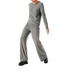 SOCIETA Füme Triko pantolon ve kazak suit 28859 Füme M