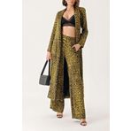 SOCIETA LEOPAR-OLIVE Uzun ceketli pantolon takım 12335 LEOPAR-OLIVE S
