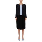 SOCIETA Pilili Bol Kesim Midi Elbise 92660 Siyah M