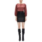 SOCIETA Yuksek Bel Mini Etek 81147 Siyah 40