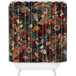 Society6 Burcu Korkmazyurek Egzotik Bahçe-Gece XXXI Duş Perdesi, 182 cm x 175 cm, Çoklu