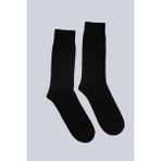 Socks Art Erkek Siyah 2'li Klasik Dikişsiz Soket Çorap - 39 - 42