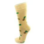SOCKS MASTER 3'lü. Dikişsiz. Penye. Topugu, burnu, lastigi, ayagı, koncu, tümü çift kat büküm iple takviyeli. Ayağı destekleyen dolgun örgü. (Ananas desenli bej renk)