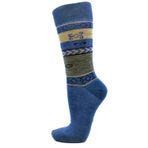 SOCKS MASTER 3'lü. Yün. Dikişsiz. Konfor parmak. Konfor baldır. Nm 50/1 uzun elyaflı, rafine, ince, lüks yün iplikten, sıcak ayaklar. 40-44. (kilim desen blue jean mavisi renk)