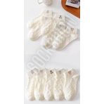 Sockshion Kadın Ters Örgü Desenli Patik Çorap 5'li - Şık ve Rahat Özel Tasarım
