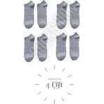 Sockshion Unisex 4 Çift Pamuklu Patik Çorap - Rahat Ve Şık Tasarım