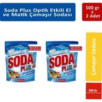 Soda Plus Etklili Çamaşır Sodası 500 Gr X 2 Adet