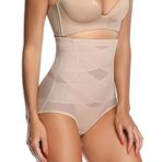 Sodacoda Bayan Shapewear – Body Shaper karın kontrol külotu, yüksek belli, Bej, M