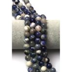 Sodalit Doğal Taş Dizi 10 Mm Küre Kesim - Dz-0796