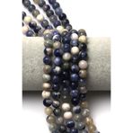 Sodalit Doğal Taş Dizi 8 Mm Küre Kesim - Dz-0795