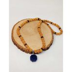 Sodalit Taşlı Rudraksha Tohum Kolye Dolama Bileklik 8mm 49728
