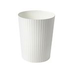 Soddeph 2,5 Galon Çöp Kovası, Plastik Çöp Sepeti Çöp Kovası, Atık Çöp Kutusu, Ofis, Ev, Banyo, Mutfak için Yuvarlak Konteyner Kutusu (Beyaz 1 Paket)