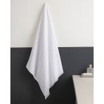 Soderna Pamuklu Banyo Havlusu - Beyaz/gri - Beyaz - Gri - 75 x 150 cm
