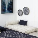 Sofa Buklet Kapitoneli Yer Ve Sedir Minderi, Beyaz