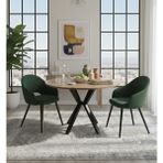 Sofex Mutfak Cafe Balkon Bahçe Restoran Yemek Masası 70X70 Metal Ayak 1.kalite - Siyah - Çam - 70 X 70