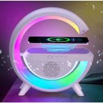 Soffany Bluetooth Hoparlörlü Kablosuz Şarj Özellikli Gece Lambası Masa Lambası - Parlak Beyaz