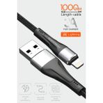 Soffany HM-551 Örgülü USB To Lightning Şarj ve Data Kablosu