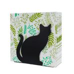 SOFFEE DESIGN Demir Dikey Kedi Peçete Tutucu, Hayvan Gölgesi Peçete Standı Kullanışlı Masaüstü Depolama Dekorasyonu, Mutfak Tezgahları, Yemek Masası, Oturan Kedicik için Sevimli Kağıt Havlu Dispenseri