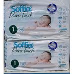 Soffio Pure Touch No:1 Yenidoğan 80 Adet Bebek Bezi