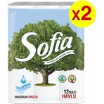 Sofia 12 Li Rulo Havlu 3 Lü Paket Maksimum Emicilik ve Dayanıklı Kağıt
