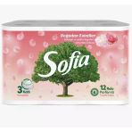 Sofia 3 Katlı 12 Rulo Parfümlü Tuvalet Kağıdı Şakayık Ve Gülün Duyuları Şımartan Kokusu