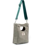 Sofist İstanbul Su Yeşili Mineur Waxed Canvas Tote Bag Ayarlanabilir Askılı Mumlu Kanvas Kadın El ve Omuz Çantası