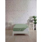 Sofline Tek Kişilik Pamuklu Lastikli Çarşaf, Ranforce Tek Kişilik Fitted ÇARŞAF(100X200+20 Cm) - Yeşil - 100 x 200 cm