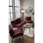 Sofmina Balkon, Bahçe, Cafe - Metal Kanepe Koltuk Takımı - 2+1+1 + Sehpalı