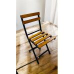 Sofmina Balkon Bahçe Mutfak Bistro Set Katlanır Masa-Sandalye 1 Adet Sarı