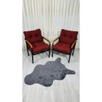 Sofmina Leylak Balkon, Bahçe,teras,cafe - Salon - Metal Kanepe Koltuk Takımı 1-1 Bordo