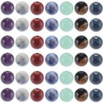 SOFPLATE 2 Kordon Yakl. 94 Kırmızı Jasper Boncuğu 8 mm Doğal Taş Boncuk Seti Çakra Renkli Lazuli Kaplan Gözü Küre Yuvarlak Karışık Taş Düz Gevşek Mesafe Tutucu Takı Bilezikler Kolyeler Kendin Yap