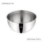 Sofram 18 Cm Çelik Kase 2 Litre