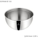 Sofram 18 cm Çelik Kase - 2,0 lt