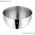 Sofram 24 cm Çelik Kase - 4,6 lt
