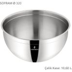 Sofram 32 Cm Çelik Kase 10,6 Lt