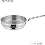 Sofram Soft 24 cm Tava - Gümüş