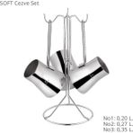 Sofram Soft Cezve Seti - Gümüş