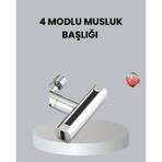 SOFRİVA ABS Pirinç Alaşımlı Musluk Başlığı 4 Modlu 360° Dönebilen ve Ekonomik - RFIOVS2387-2770