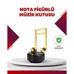 SOFRİVA Altın Nota Temalı Müzik Kutusu Müzikli Hediyelik - RFIOVS5402-2339